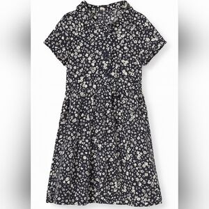 Old Navy Navy Blue Floral Kids Dress